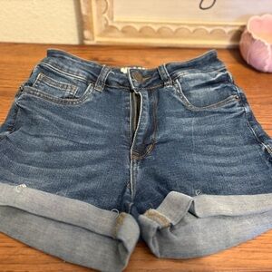 Miami Charlotte Russe Dark Blue Jean Shorts